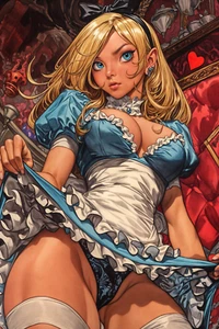 Alice im Wunderland Risque Fine Art Print 13x19 Limited to 1/30 - Bild 1 von 1