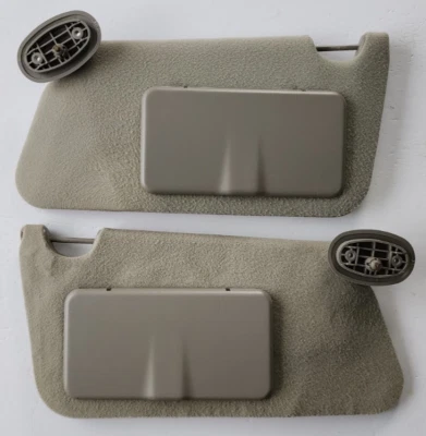 2000-2005 Pontiac Grand Am Gray Sun Visor LH RH Driver Passenger OEM Mirror - Image 1 of 4