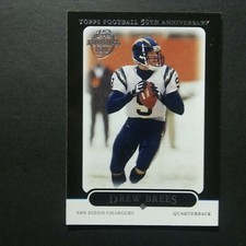 2005 Topps 50th Anniversary Black DREW BREES #23 San Diego Chargers