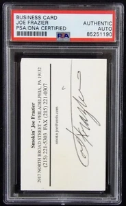 Joe Frazier Boxer signierte Visitenkarte PSA authentifiziert - Bild 1 von 2