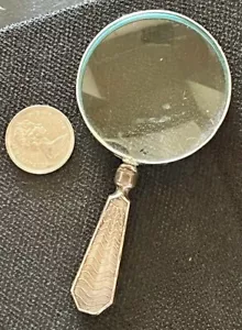 Antique Sterling Silver Handle 4" Magnifying Glass - Picture 1 of 3