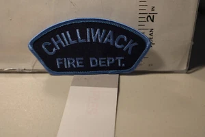 fire patch CHILLIWACK FIRE DEPT BRITISH COLUMBIA CANADA BLUE - Picture 1 of 1