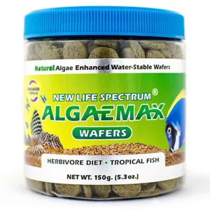 New Life Spectrum ALGAEMAX Wafers 150g Natural Algae Enhanced Fish Food Wafers - Picture 1 of 1