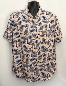 $148 RAILS Shirt Mens XL Hawaiian Tropic Floral Linen Blend Carson Vista Del Mar - Picture 1 of 13