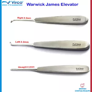 Dental Root Elevators Tooth Extraction Tools Warwick James Elevator Set Of 3 PCS - Bild 1 von 8
