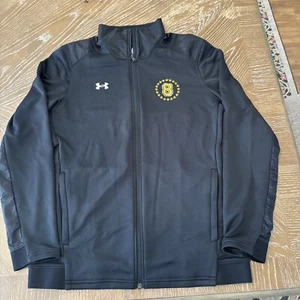 Under Armour MEDIUM Herren #8 SCHWARZ Command Full Zip Warm Up Jacke ~ TOP - Bild 1 von 9