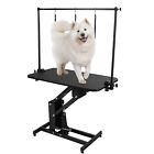 Z-Lift Hydraulic Pet Dog Grooming Table W/ 3 Nooses, Arms for Puppy, Large Dogs