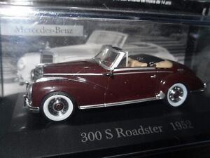  Mercedes 300 S Roadster 1952 / Modellauto / Bordeaux / unbespielt / 1:43