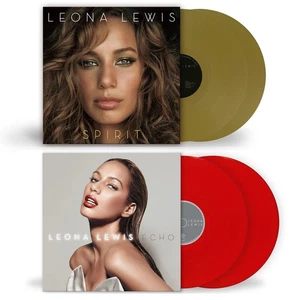 2x SEALED Gold Red 2LP Double Vinyl Spirit Echo Deluxe Limited Leona Lewis NEW - Picture 1 of 7