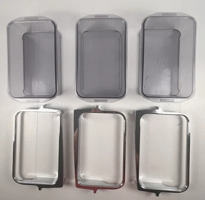 Kitchen Aid Frigorífico KRFF707ESS01 OEM Cubo Puerta Plástico Ahumado Cromo Besel Foto 1 de 4