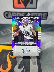 2023 Absolute: #AL-JJE Justin Jefferson Abs. Legends Auto /50 - Picture 1 of 4