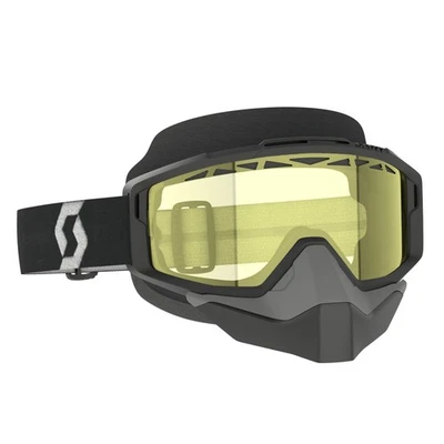 Scott Usa Split OTG Snowcross Goggles (One Size Fits Most, Black/White / Yellow - Image 1 of 3