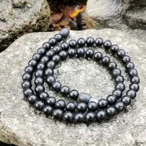 Collar Ámbar Negro Cuentas Ámbar Báltico Natural para Hombre Mujer, Regalo 45 cm - Imagen 1 de 4