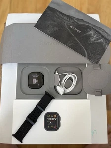 Apple Watch Ultra 2 49mm GPS+Cell Titanium Case w Black Band MX4P3LW/A - Picture 1 of 7
