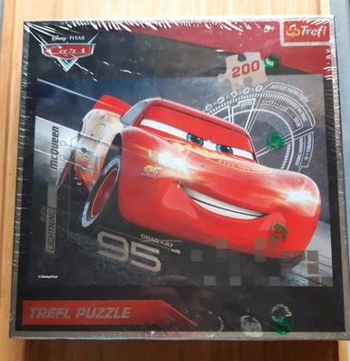 Cars Disney Pixar - 200 Pieces Reflective Jigsaw Puzzle TREFL  BRAND NEW SEALED - Image 1 of 4