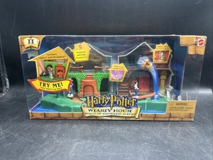 VINTAGE Harry Potter WEASLEY HOUSE PLAYSET World of Hogwarts Mattel 2001 Sealed - Picture 1 of 8