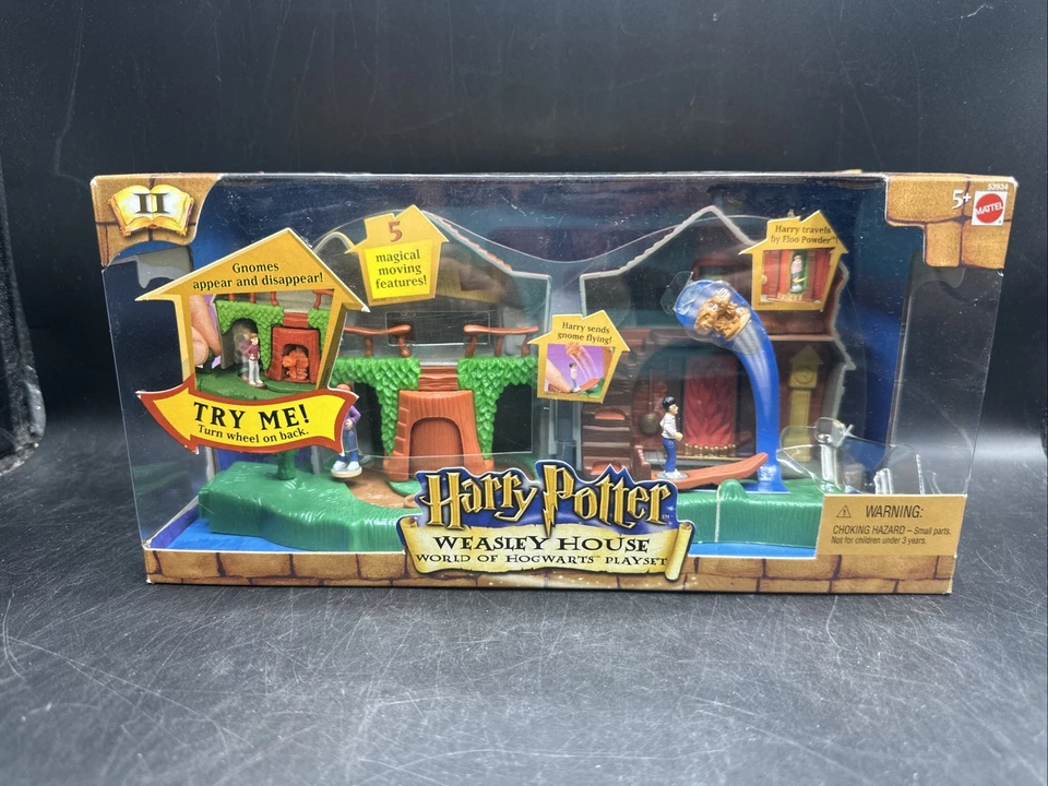 Harry Potter Weasley House World of Hogwarts 2001 Playset by Mattel 53934