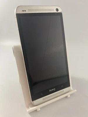HTC One M7 Silver 32GB 4.7" UltraPixel Camera Android Smartphone Faulty #B - Image 1 of 4