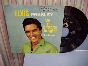 ELVIS PRESLEY - ARE YOU LONESOME TONIGHT -EX VINYL & EX AUDIO & EX PIC SLEEVE - Imagen 1 de 4