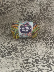 Crafter’s Secret Cotton Yarn Color 122 Hot Spot - Rainbow Pattern Multi Color - Picture 1 of 3