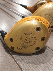 PING ZING KARSTEN RH BLONDE WOOD 3W/5W PING KT-M, JZ 43" SHAFTS + DELTA PRO 7W - Picture 1 of 24