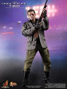 Hot Toys MMS 129 & MMS 136 Terminator T800 - T1000 Set New - Foto 1 di 15