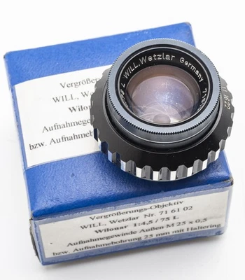 Wetzlar Wilonar L 1:4.5 75mm Magnifying Lens - C-Mount OVP - Image 1 of 4