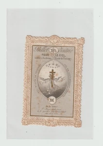 Religion .   Canivet  . Billet d'entrée pour le Ciel   n° 339 - Picture 1 of 2