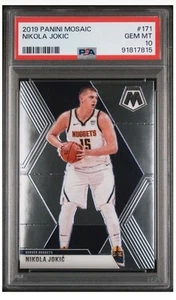 2019 Panini Mosaic Nikola Jokic #171 PSA 10 GEM MINT | Low Pop! Rare MVP Card - Picture 1 of 3