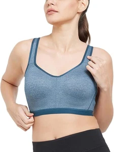 Neu mit Etikett Wacoal High Impact Sport-BH mit Bügel 855229 BLAU Gr. 34D - Bild 1 von 4