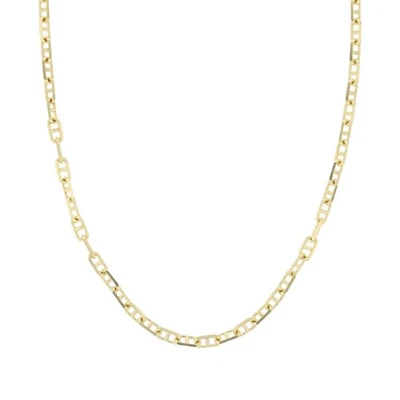 Collar de cadena de eslabones de anclaje retorcidos Unoaerre de 1,2 mm de oro amarillo de 18 k 5,40 gramos Foto 1 de 4