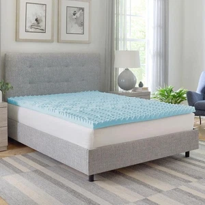 Bodipedic Essentials 2 Zoll Vollzonen gewunden Gel-infundierter Memory Foam Topper - Bild 1 von 4