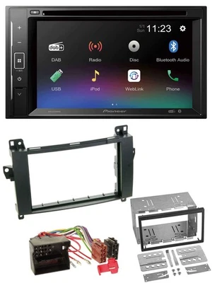 Pioneer Bluetooth MP3 USB 2DIN DAB DVD Autoradio für Mercedes A-Klasse W169 C169 - Bild 1 von 4
