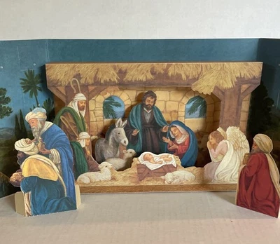 Vtg Advent Pop Up Calendar Hallmark Nativity The Story of the First Christmas - Image 1 of 4