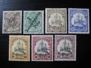 EAST AFRICA GERMAN COLONY valuable mint stamp collection w/ Kaiser Yachts! - Picture 1 of 1