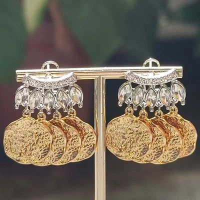 Nuevo Etiqueta Babero Declaración Pendientes Colgantes Elegante Mujer Fiesta Vacaciones Show Joyería Regalo Foto 1 de 4