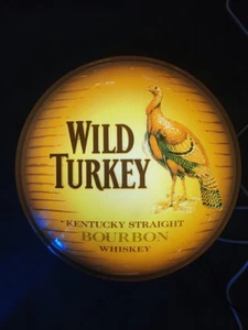 Wild Turkey Leuchtreklame Neon Sign Illuminated Bar Wand Deko Schild Licht Tafel - Bild 1 von 5