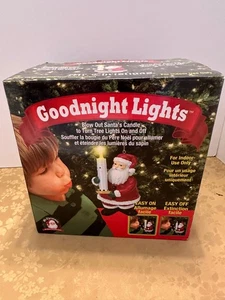 Mr Christmas Goodnight Lights Blow Out Santa's Candle For Tree On/Off 2019 - Picture 1 of 16