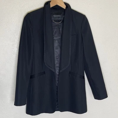 Tara Jarmon Black Women's one button Blazer Size 38 Mid length - Image 1 of 4