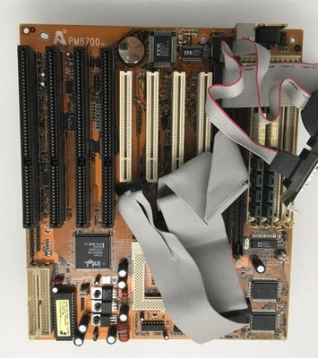 Amptron motherboard at , 4 isa, socket 7, rev3.1, cables - Image 1 of 4