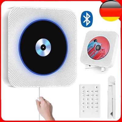 Tragbarer CD Player Bluetooth eingebauten HiFi Lautsprechern Desktop-CD-Player - Bild 1 von 4