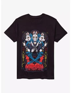 Babymetal Fox Mask Devil Horns T-Shirt - Picture 1 of 1