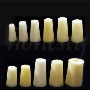 Tapered Silicone Bung Stopper Laboratory Solid Test Tube Hollow Plug Intake Hose