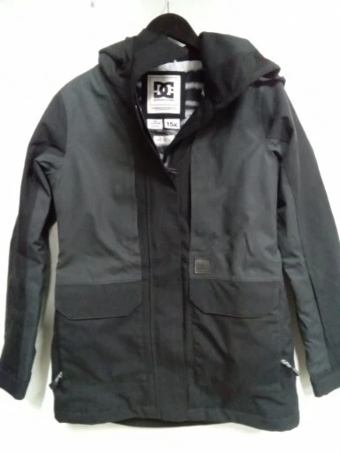 Chaqueta de snowboard parka DC Panoramic 15k para mujer XS negra #6C1A Foto 1 de 3