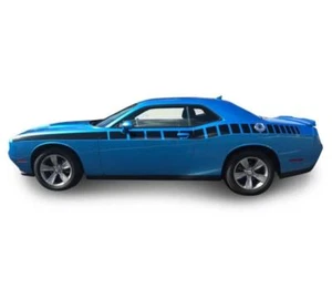 For Dodge Challenger 2011-2022 Side Stripes Car Sticker Graphics Vinyl Decal Kit - Picture 1 of 5