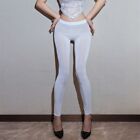 Womens Pants Leggings Transparent Long Pants Sheer See Though Slim Fit