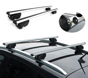 Cross Bars For Roof Rails To Fit Kia Ceed Estate (2018+) 75KG Lockable - Picture 1 of 6