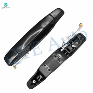 Pair of 2 Rear Left-Right Door Handle Black For 2007-2014 GMC Sierra 3500 HD - Picture 1 of 4