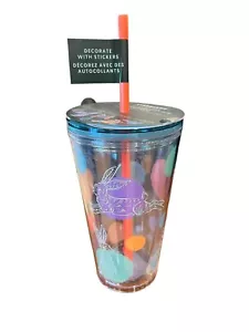 Starbucks 2024 Easter Bunny Cold Cup Tumbler Grande Eggs Sticker DIY Dotted NWT - Picture 1 of 21