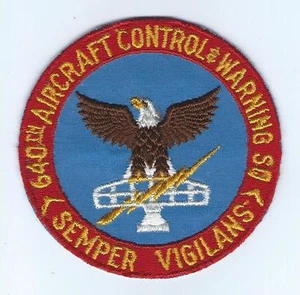 60s 640th AC & W SQUADRON  patch - Picture 1 of 2